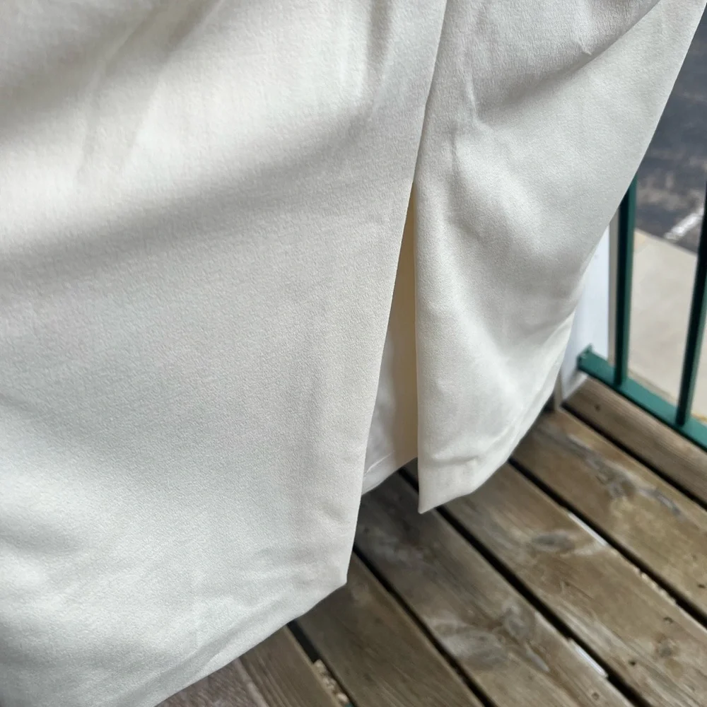 🆕 Donna Karan New York Ivory Sheath Dress Midi Work Wedding S2 S6 S8 S10 Office - Picture 7 of 16